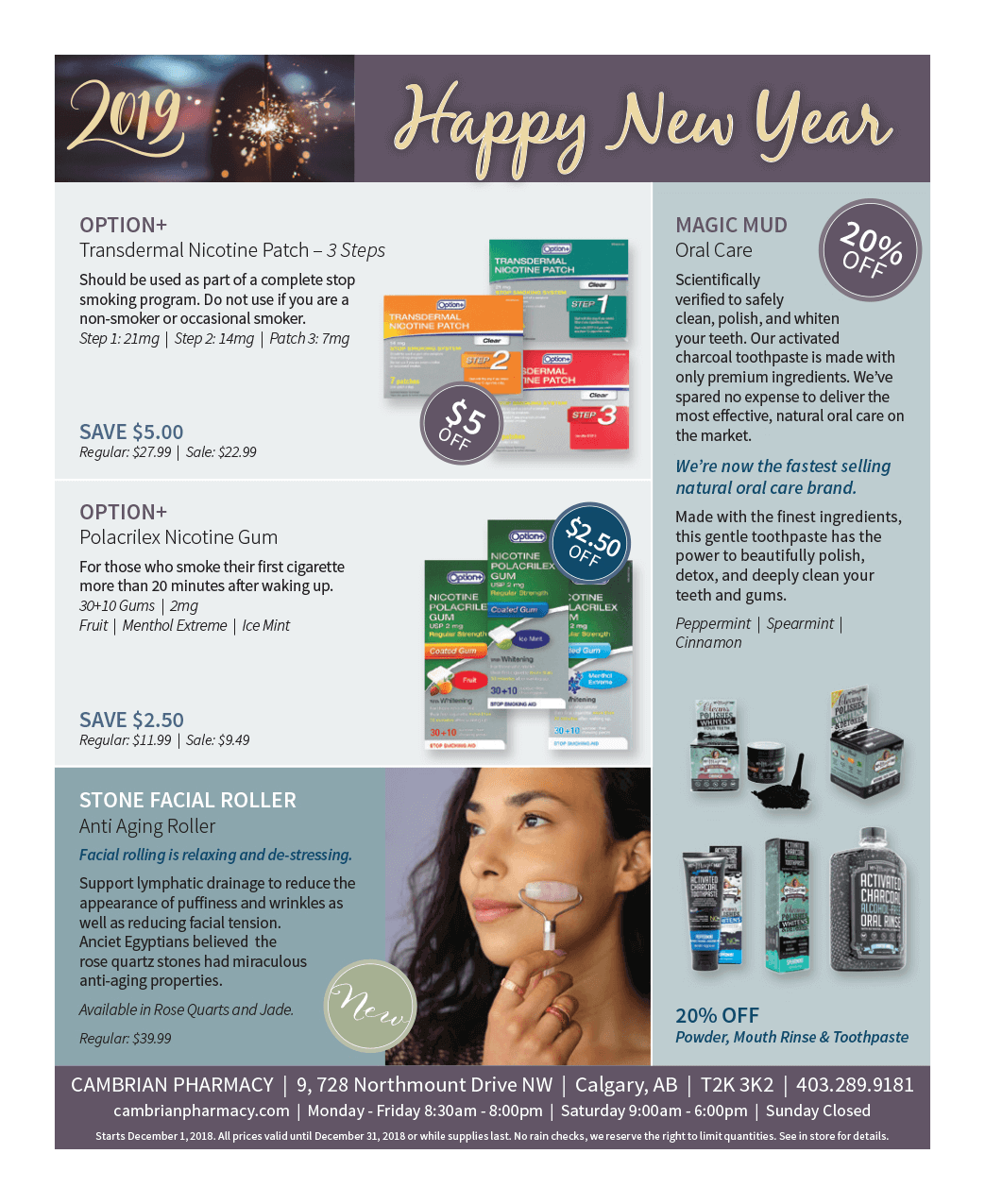 Flyer January 2019 - Pharmacy in NW Calgary