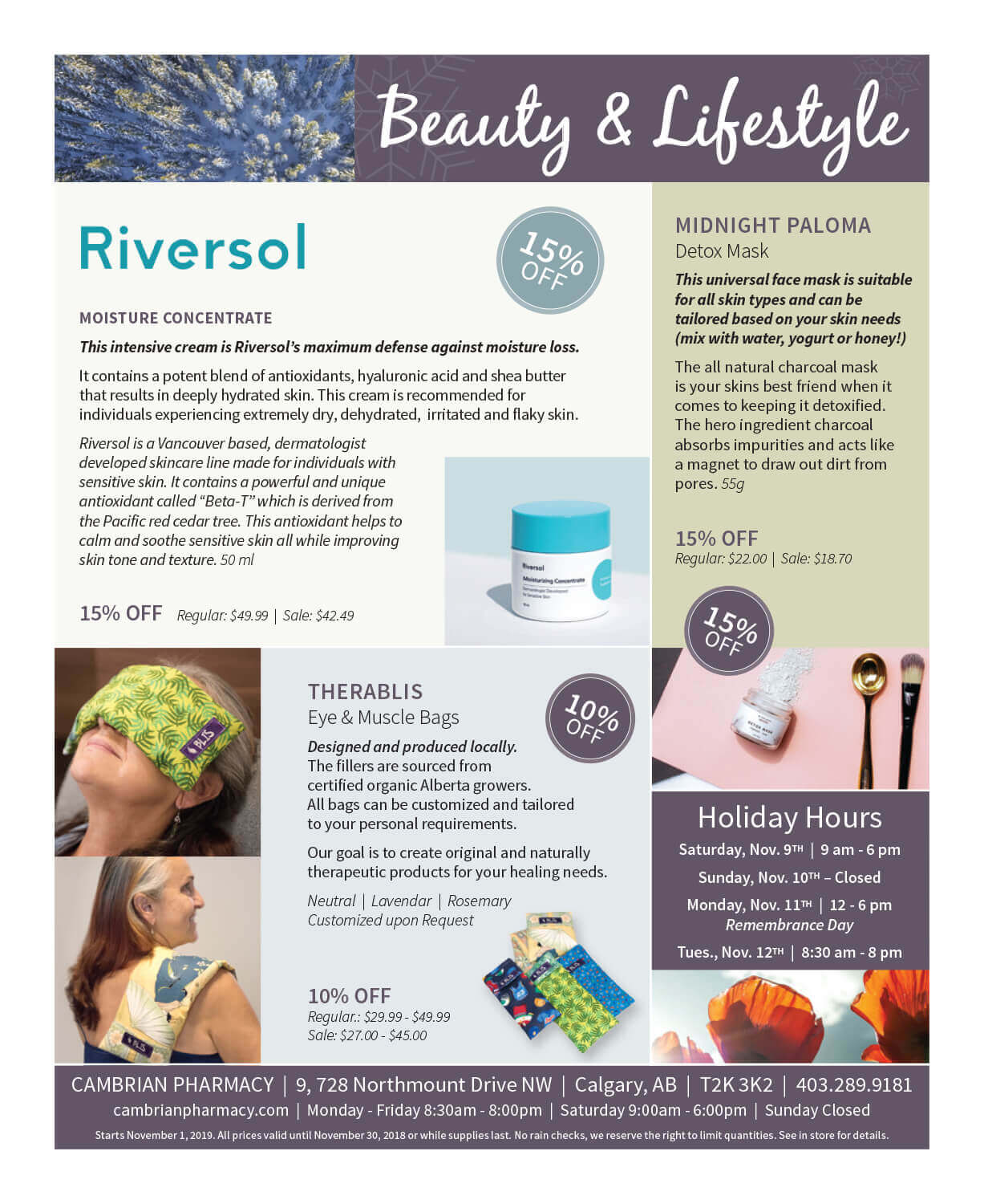 Flyer November 2019 - Pharmacy in NW Calgary