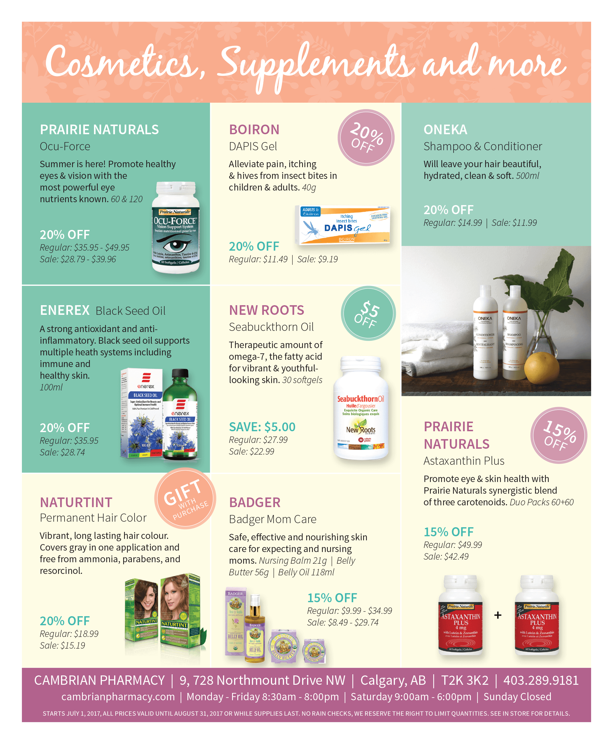 Flyer July 2017 - Pharmacy in NW Calgary