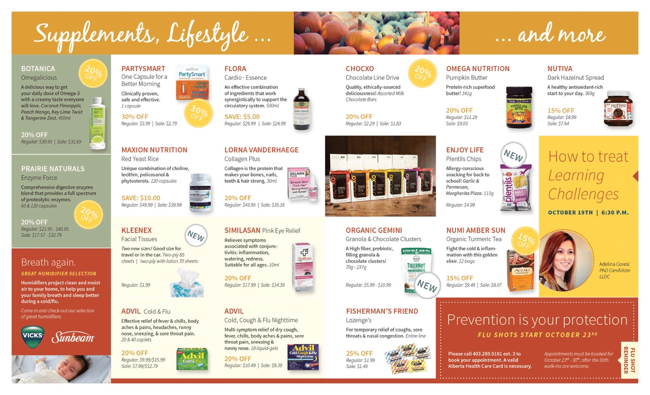 Flyer October 2017 - Pharmacy in NW Calgary