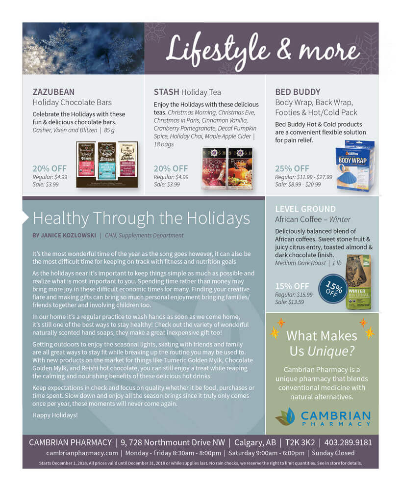 Flyer December 2018 - Pharmacy in NW Calgary