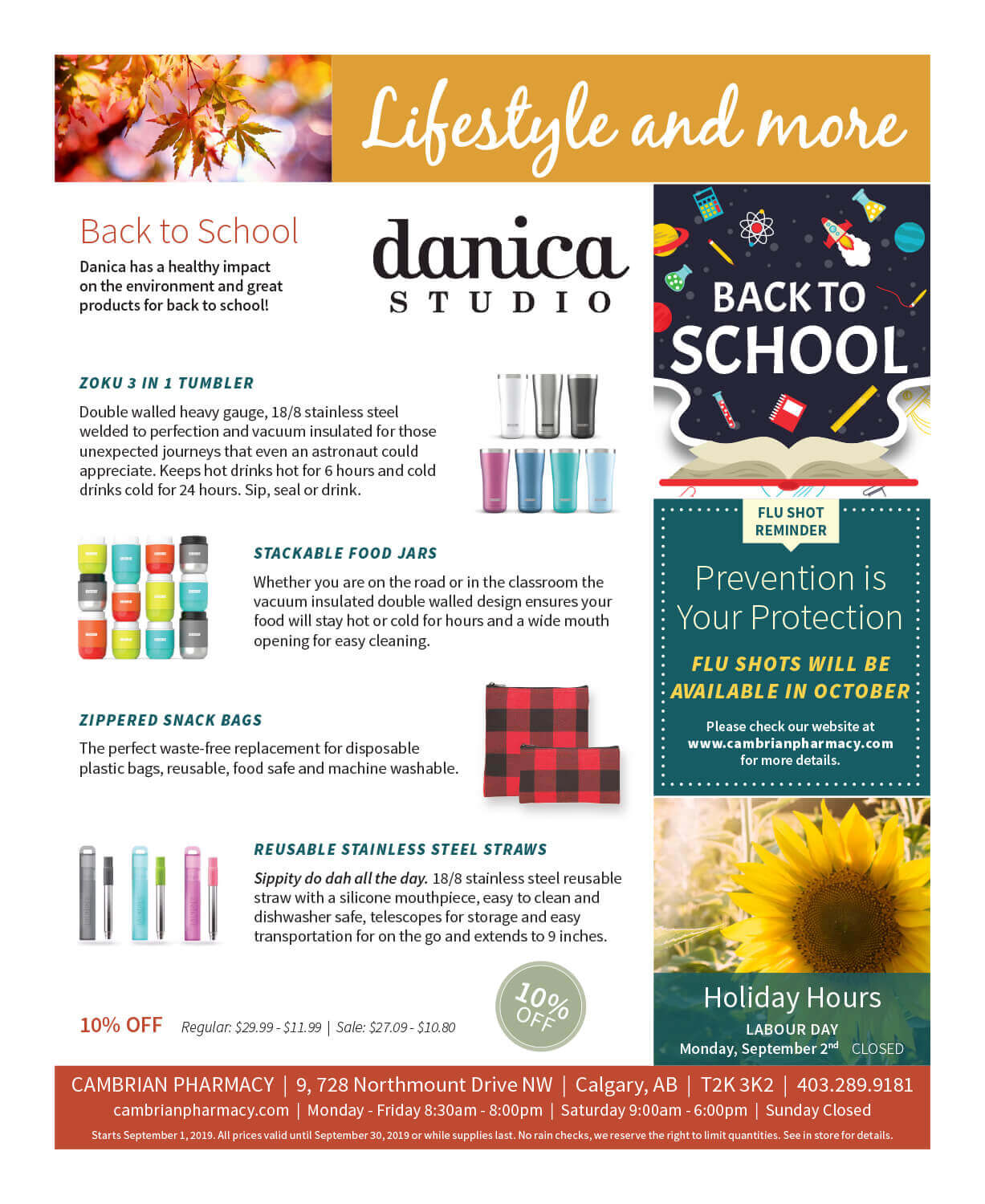 Flyer September 2019 - Pharmacy in NW Calgary