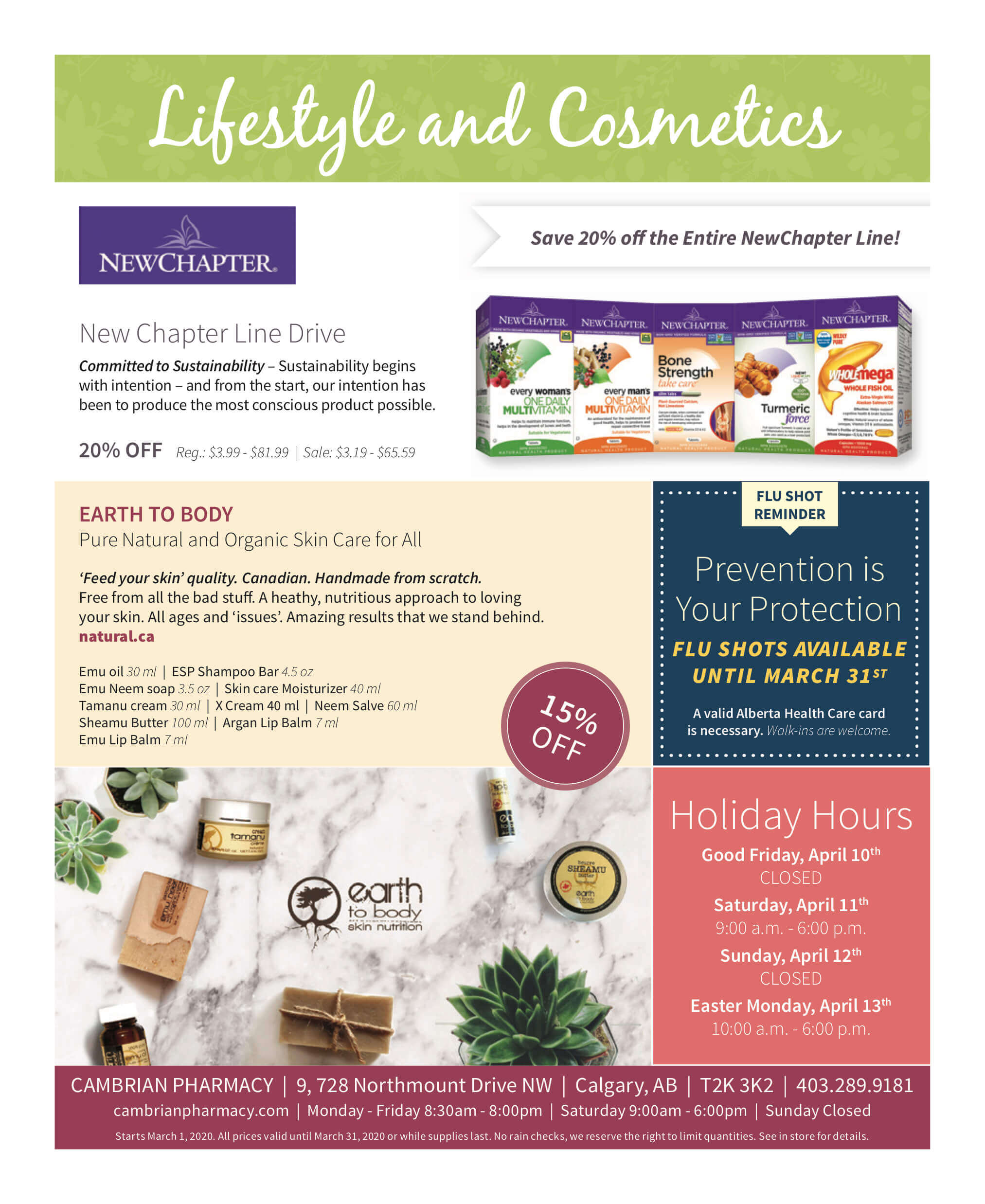 Flyer March 2020 - Pharmacy in NW Calgary