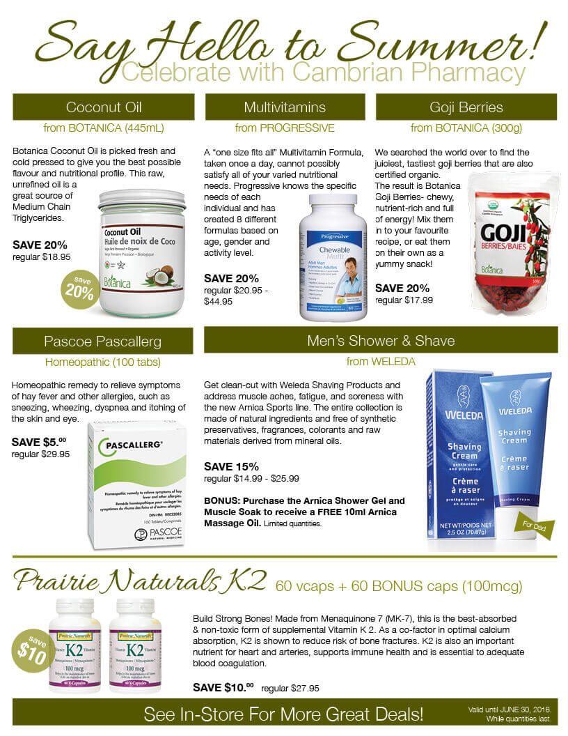 Flyer June 2016 - Pharmacy in NW Calgary
