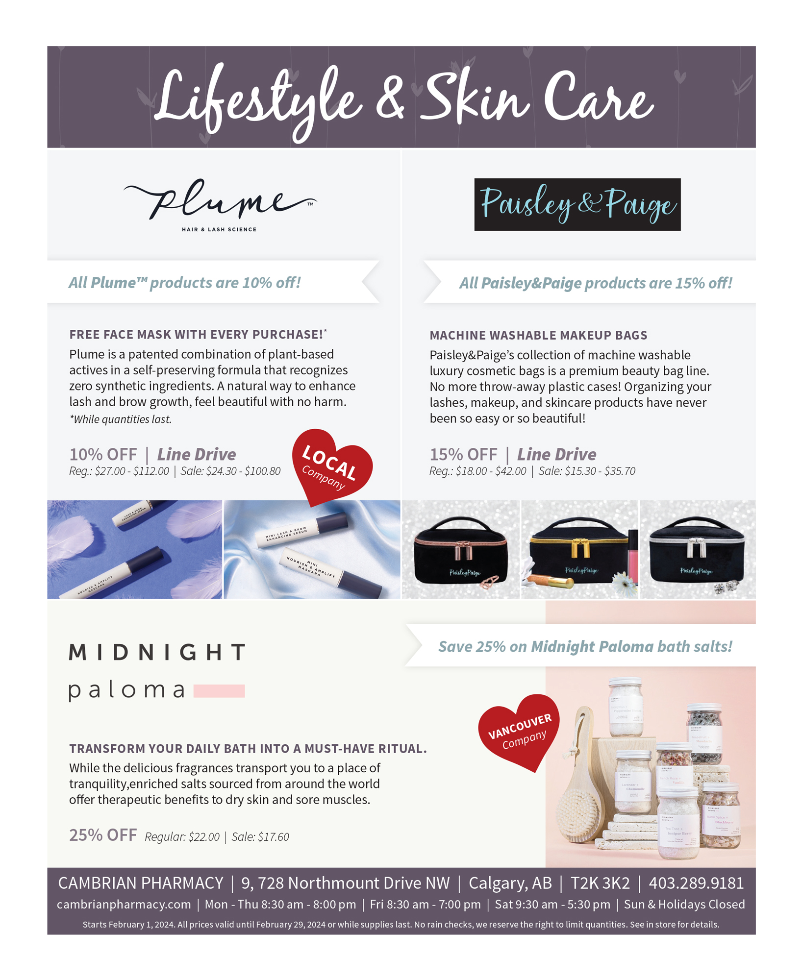 Flyer February 2024 - Pharmacy in NW Calgary