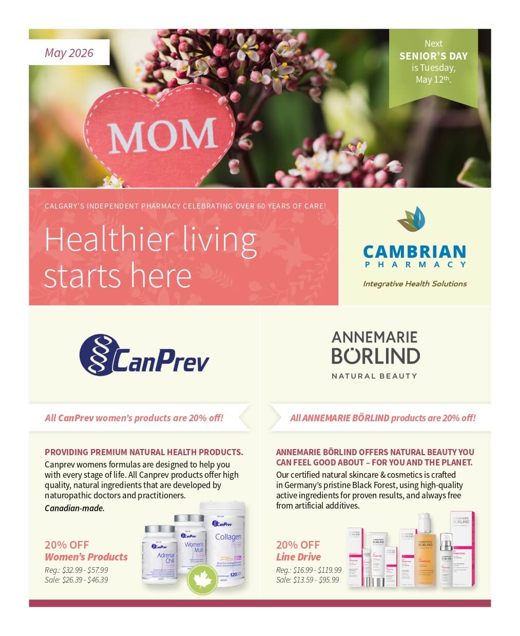 Flyer May 2026 - Pharmacy in NW Calgary