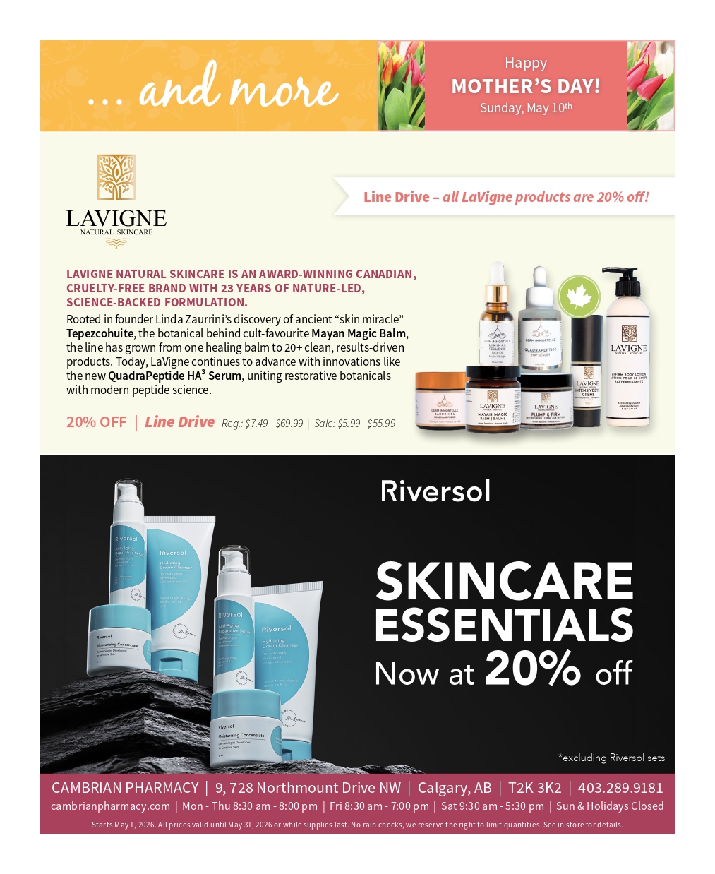 Flyer May 2026 - Pharmacy in NW Calgary