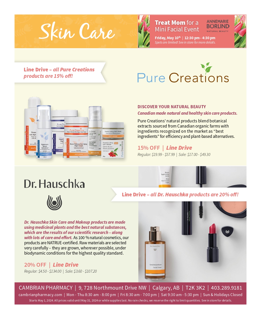 Flyer May 2024 - Pharmacy in NW Calgary