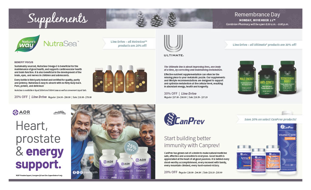 Flyer November 2024 - Pharmacy in NW Calgary