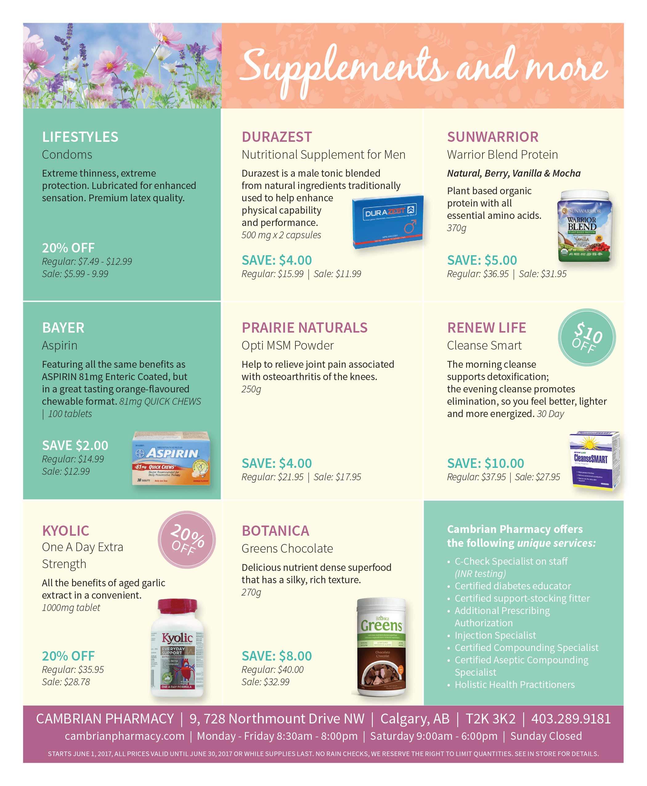 Flyer June 2017 - Pharmacy in NW Calgary